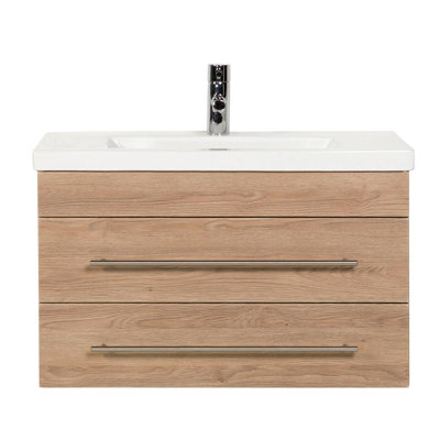 Ebern Designs 80 cm breiter wandmontierter Einzelwaschtisch Sevanna